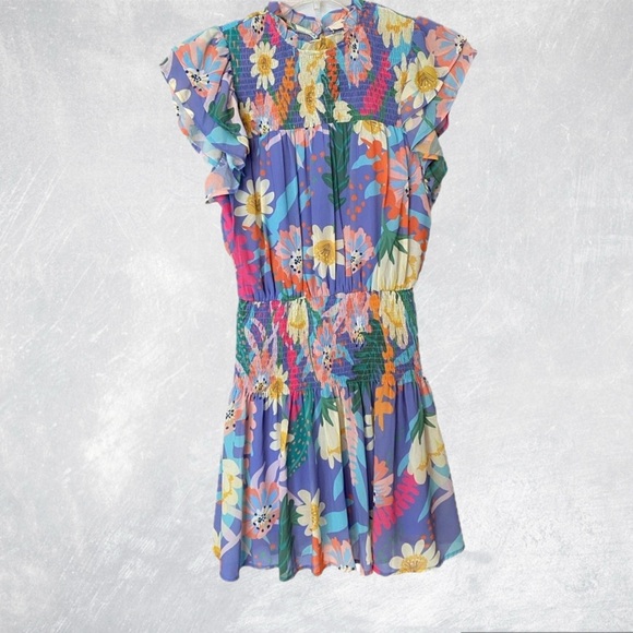 Entro Ruffle Dress Size Small - Picture 3 of 3